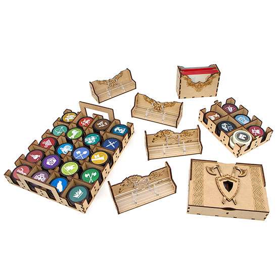 Органайзер для настільної гри «War Chest», компоненти.