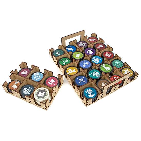 Органайзер для настільної гри «War Chest», компоненти.