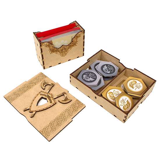 Органайзер для настільної гри «War Chest», компоненти.