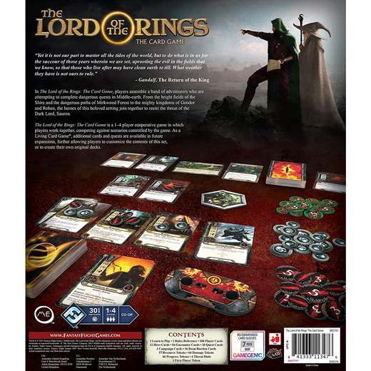 The Lord of the Rings: The Card Game – Revised Core Set. Компоненти