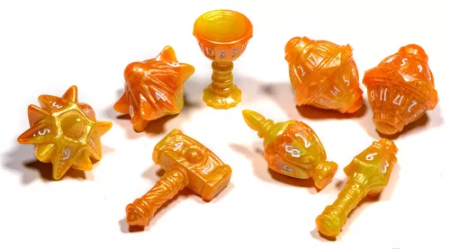 PolyHero Cleric 8 Dice Set - Sunstorm