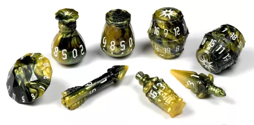 PolyHero Rogue 8 Dice Set - Slick Serpent
