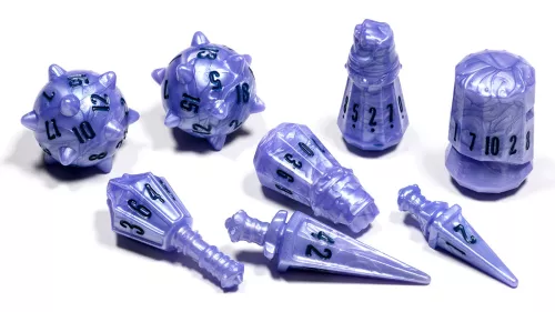 PolyHero Warrior 8 Dice Set - Ghost Knight