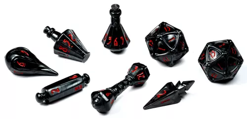 PolyHero Wizard 8 Dice Set - Shadow