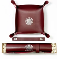 Аксесуар Лоток для кубиків Ктулху Бургунді / Dice tray Cthulhu Burgundy