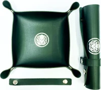Аксесуар Лоток для кубиків Ктулху зелений / Dice tray Cthulhu green