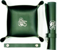 Аксесуар Лоток для кубиків Дракон зелений / Dice tray Dragon green