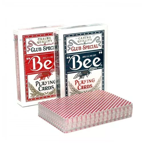 Покерные карты Bee Standard Index (red, blue)